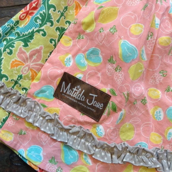 MATILDA JANE mixed pattern circle skirt 6 (E4) - Picture 5 of 8